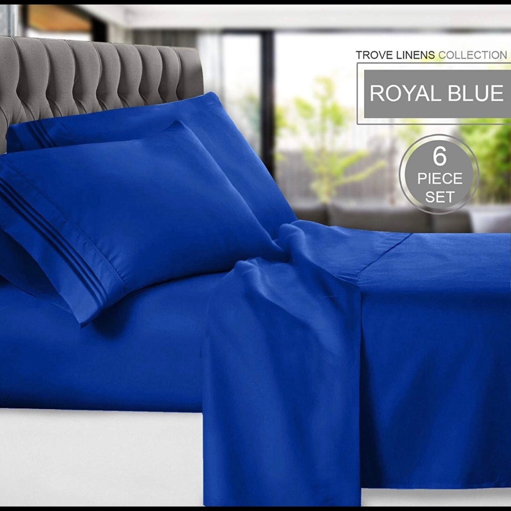Luxury bed sheet 6 pieces, hotel collection